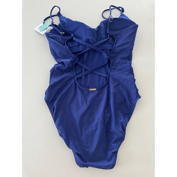 Sunsets Veronica One Piece Bathing Suit for Women Color Indigo blue Size Large - Picture 9 of 15
